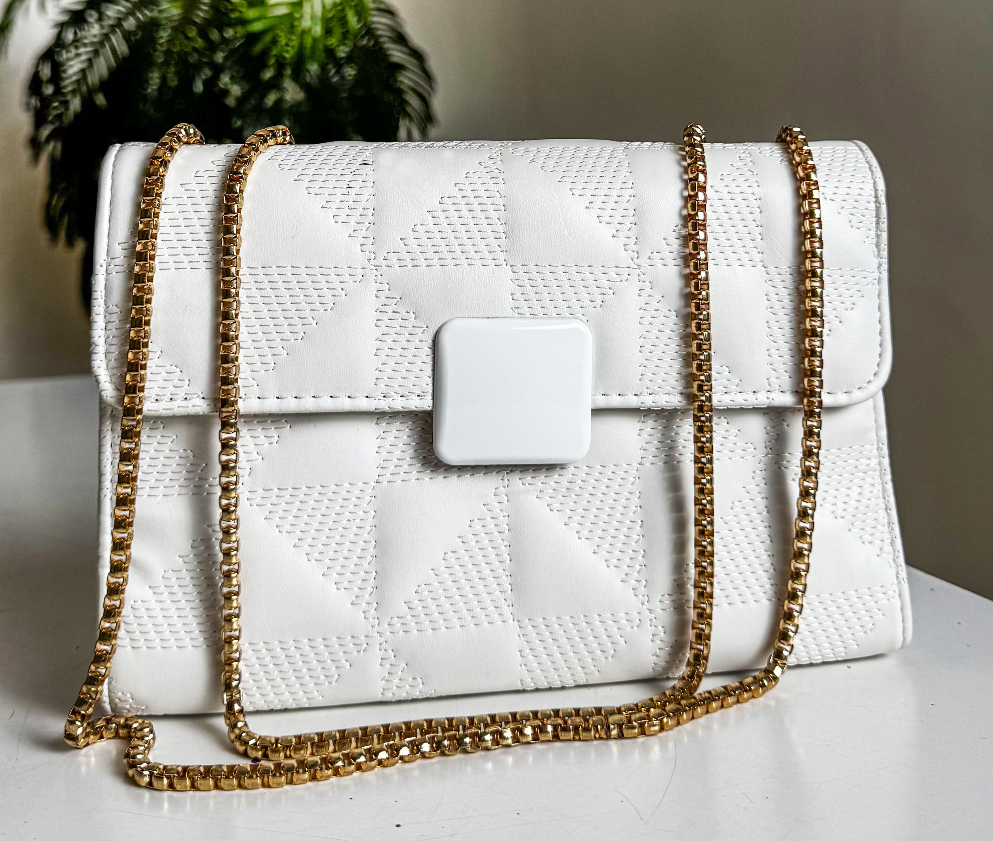 Belinda Monogram Top-Handle Bag