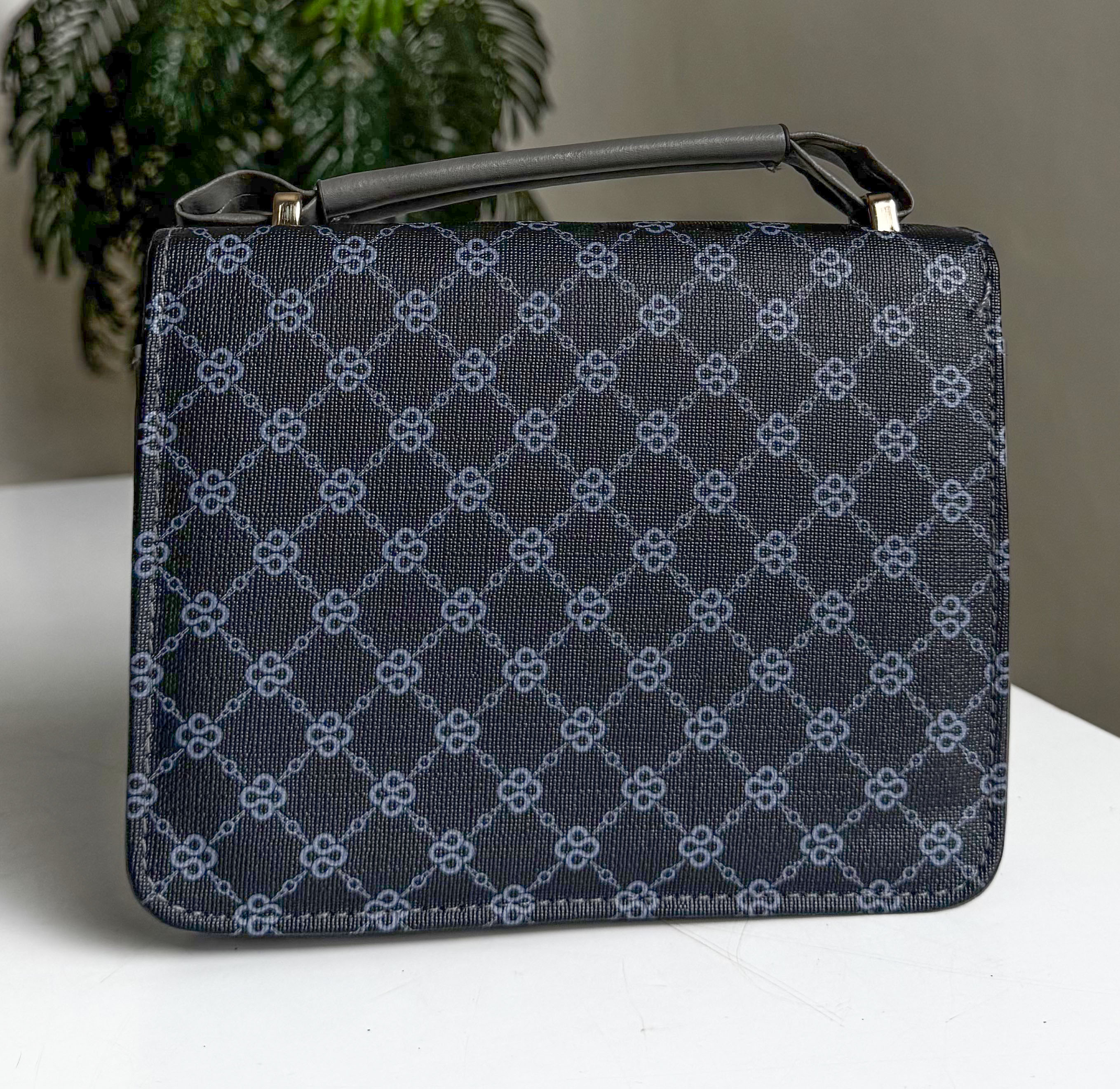 Belinda Monogram Top-Handle Bag