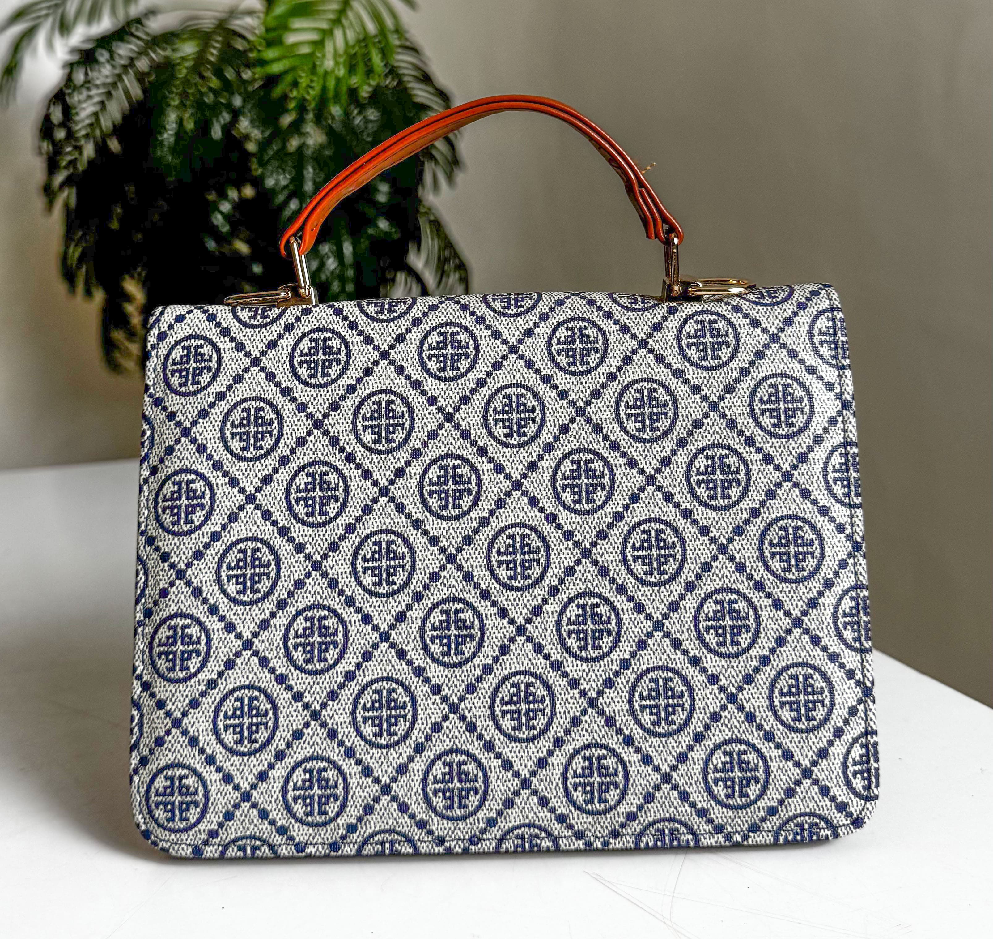 Monogram Top-Handle Satchel