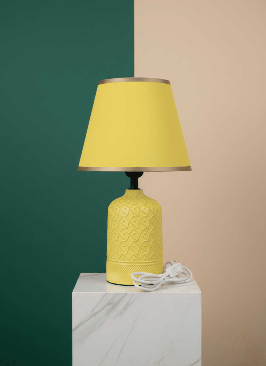 Marble & Gold Ceramic Lamp